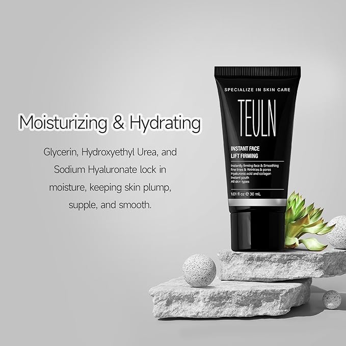 2.0 Instant Face Lift Cream,Instant Face Tightener,Smoothing Fine Lines, Deep Wrinkles and Pores ，Rapidly Improves the Look of Aged Skin 1.01oz-GlimoraGlow