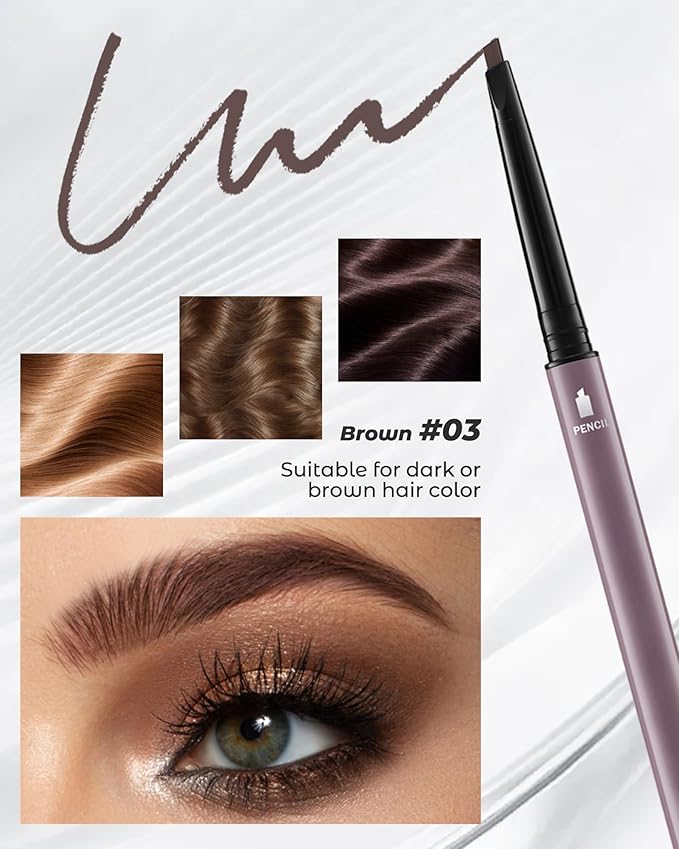 12Pcs Microblading Eye Brow Pencils for Women Brown Waterproof Eyebrow Pencil w/Eyebrows Razor & Scissors Kit 0.5mm Ultra-Fine Tip Creates Hair-Like Strokes for Effortless Natural Brows-GlimoraGlow