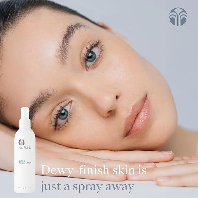 Nu Skin NaPCA Moisture Mist | Revitalizing Moisturizer & Cooling Mist with Hyaluronic Acid | Hydrating Spray for Face, Body & Hair | Sodium PCA for All Skin Types | 8 oz | 2 Pack-GlimoraGlow