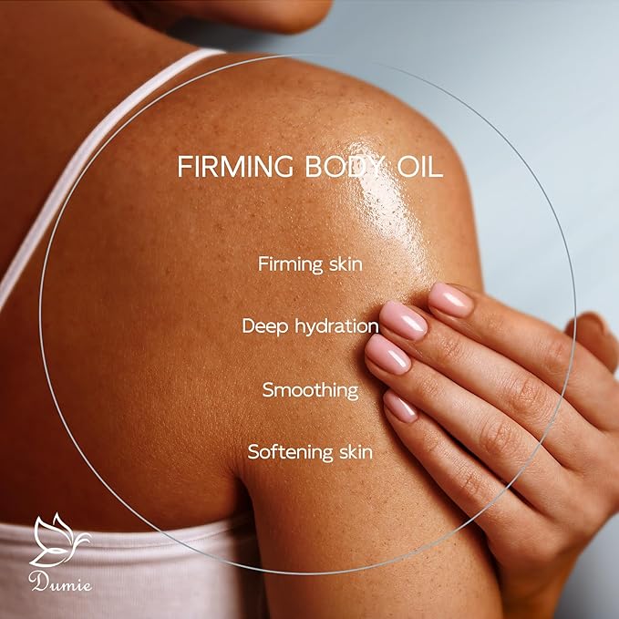 Magic Body Firming Oil, 3.38 FL OZ, Korean Skin Care Post-Shower Body Oil for Women – With 767,000ppm Jojoba Oil,to Tighten, Hydrate & Nourish Dry Skin, Lightweight & Non-Greasy for Full Body Use-GlimoraGlow