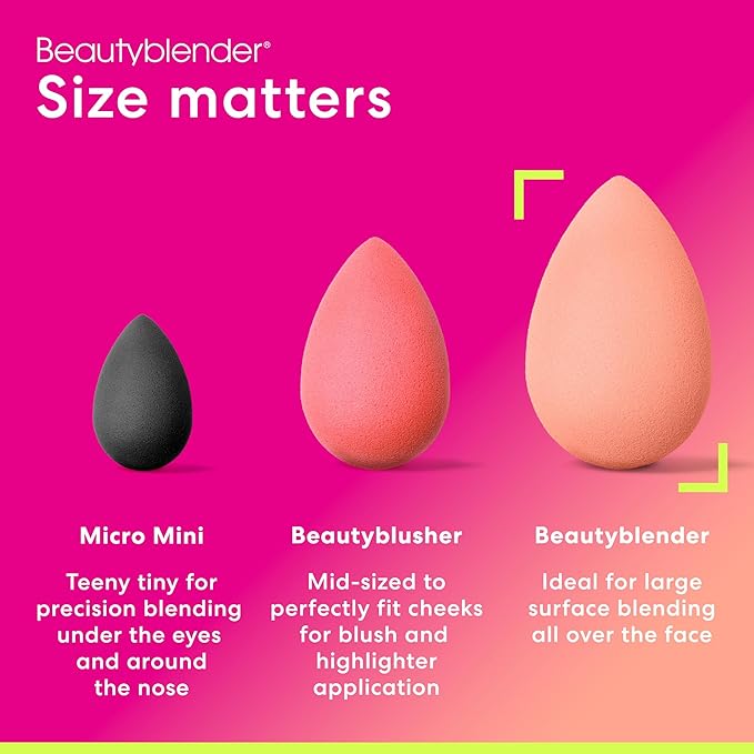 Beautyblender® | Papaya Beauty Blender Makeup Sponge, Super-Soft Foam Easily Blends Foundations, Powders & Creams, Made in USA, Reusable, Washable, Streak Free Application, Vegan, Cruelty Free-GlimoraGlow