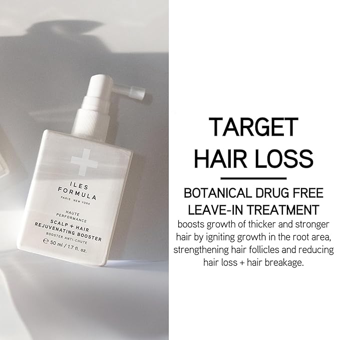ILES FORMULA Scalp & Hair Rejuvenating Booster – Reduces Hair Loss Signs, Boosts Growth & Thickness, Botanically Derived Breakthrough Blend with Procapil, Tomato, Apple & Wasabi Extracts (1.7 Fl Oz)-GlimoraGlow