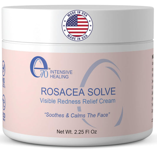 Rosacea Treatment for Face Skincare Cream for Women & Men (Pack of 1) - Gentle Moisturizer Redness Reducing Skin Care - with Aloe Vera & Hyaluronic Acid - Day-Night, Made in USA (2.25 fl. oz.)-GlimoraGlow
