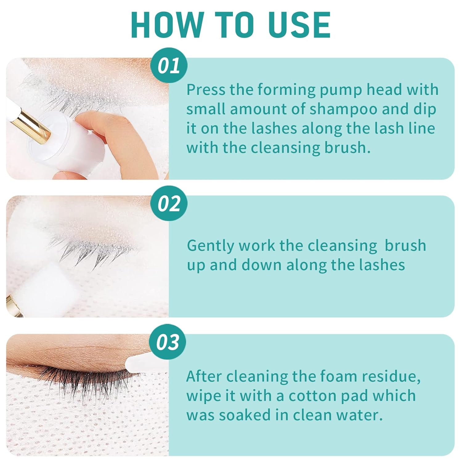 Lash Shampoo Bulk, Eyelash Cleanser for Extensions 4 Liters, Dispenser Pump, Safe Makeup Remover, Non-irritating or Burning Eyelid Foaming Cleanser for Professional Salon and Home Use (Unscented-4L)-GlimoraGlow