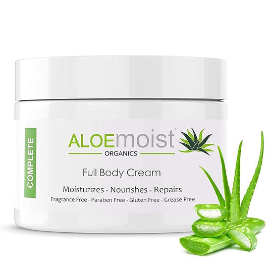 Organic Aloe Vera Lotion - Face & Body Moisturizing Cream with Natural Aloe Vera, Vitamin E Oil, Vitamin C, Retinol Cream, Shea Butter – Anti Aging Face Moisturizer for Women, Dry Skin (8 oz)-GlimoraGlow