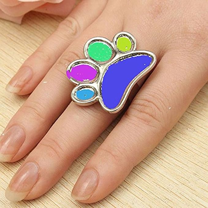2 Pieces Mini Nail Art Polish Holder Nail Art Palette Rings Nail Palette Finger Rings-GlimoraGlow