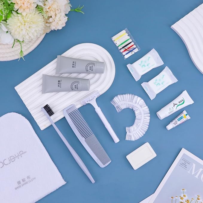 Hygiene Kit, Hygiene Kit Bulk, The Travel Hygiene Kit Is Fully Equipped, Individually Packed, Easy To Carry, Convenience Kits Suitable For Hotel, Home, Camping, Travel (PACK-12)-GlimoraGlow