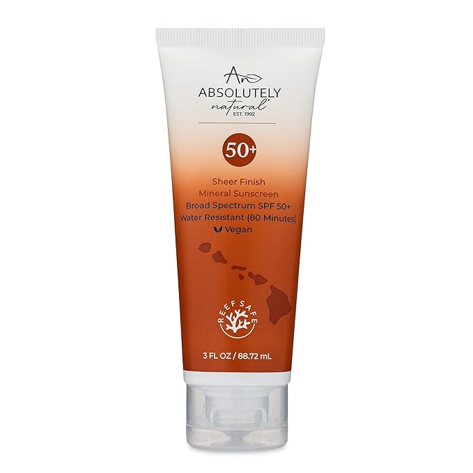 SPF 50+ Mineral Sunscreen Lotion - Anti-Aging Sunblock for Body & Face, Made with Rose Hips, Aloe, Zinc Oxide and Other Cruelty Free and Reef Safe Ingredients - Made in USA-GlimoraGlow