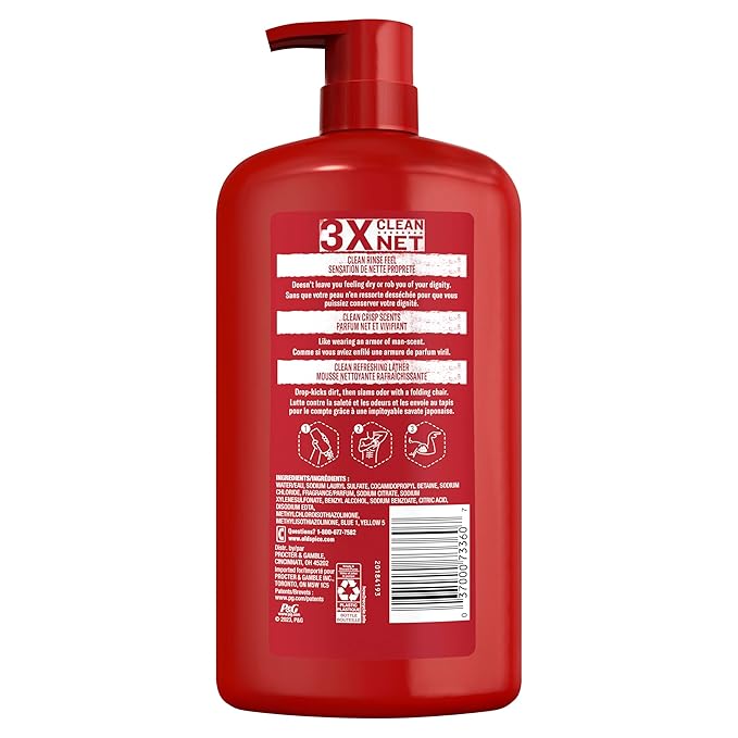 Old Spice Body Wash for Men, Pure Sport Scent, High Endurance, 33.4 fl oz (Pack of 4)-GlimoraGlow