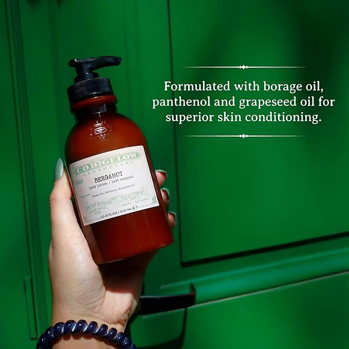 C.O. Bigelow Bergamot Body Lotion, Iconic Collection Moisturizing Body Lotion with Shea Butter, Borage Oil & Grapeseed Oil, 10.5 Fl Oz-GlimoraGlow