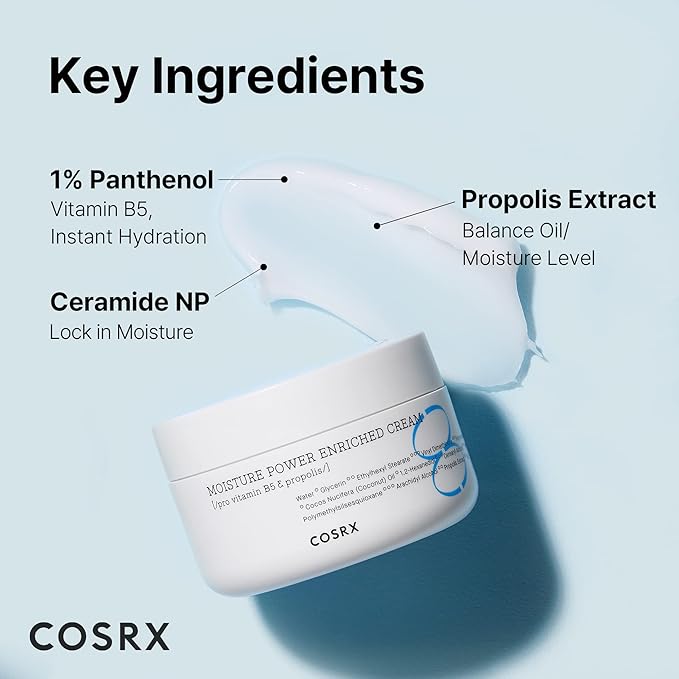 COSRX Hyaluronic Acid Moisturizer for Day & Night with Pro Vitamin B5 (D Panthenol) 50ml/1.69 fl.oz | Propolis Extract, Ceramide, Long Lasting Hydration for Dry, Sensitive Skin, Korean Skin Care-GlimoraGlow