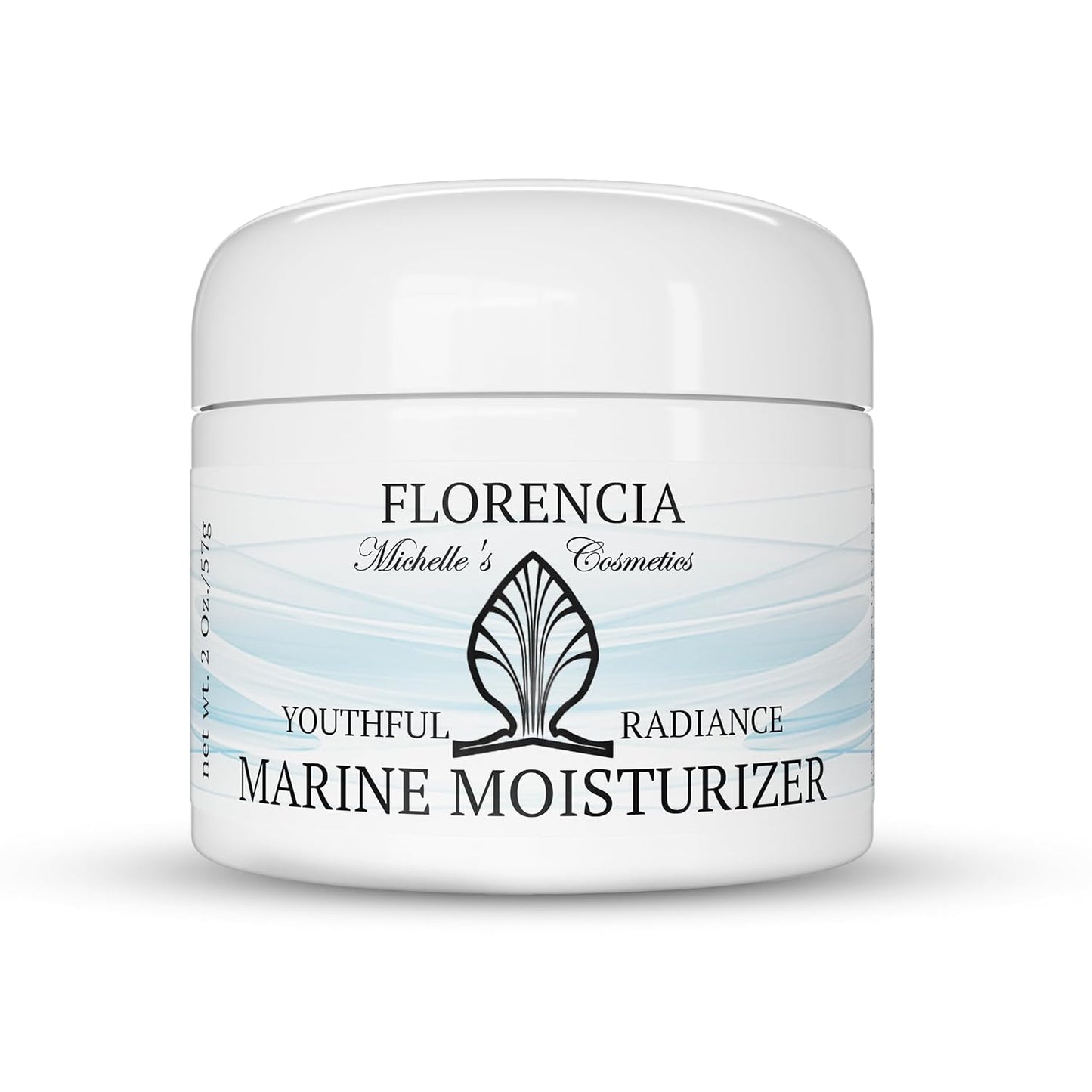 Florencia Marine Moisturizer - Youthful Radiance Face & Neck Cream - Hydrating, Nourishing, Wrinkle, Rejuvenating Cream with Marine Algae Extracts and Hyaluronic Acid for Men & Women, 2 oz-GlimoraGlow