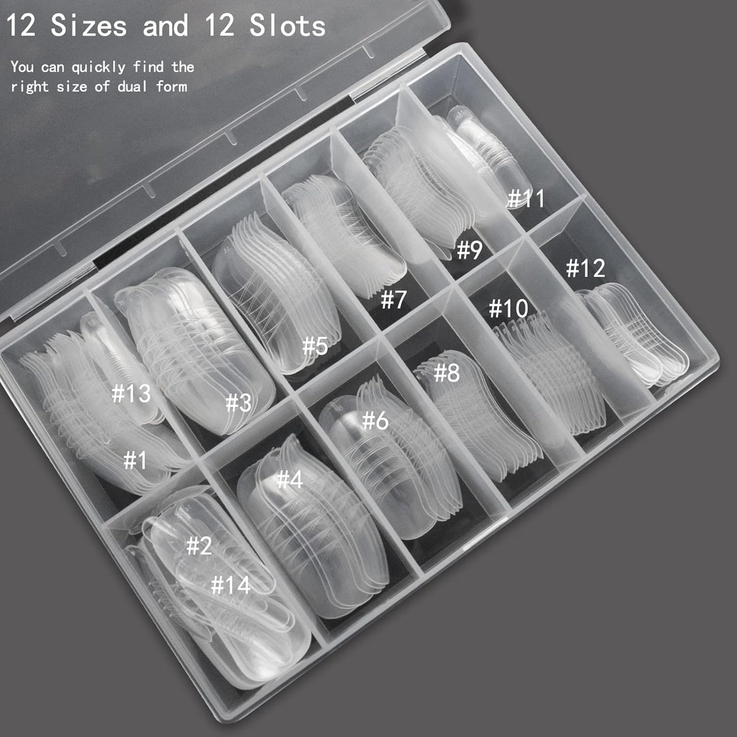 140Pcs Dual Nail Forms,Upturned Extension Poly nail gel Nail Forms Full Cover Reusable Nail Molds 14 Sizes for Nail Art Design Salon&DIY-GlimoraGlow