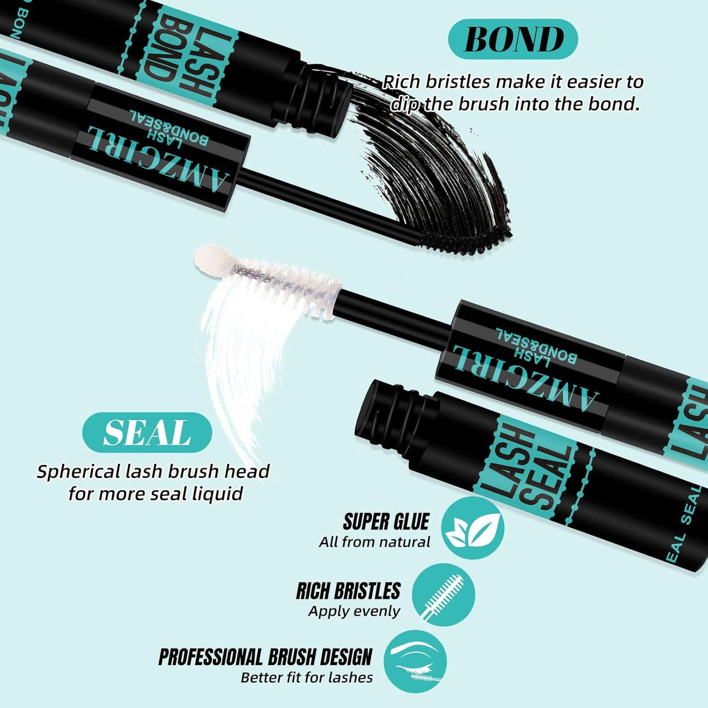 Lash Extension Kit 320Pcs,DIY Individual Lashes Clusters Kit,Lash Bond And Seal,Lash Remover For Colorful Eyelashes Extensions,Lash Applicator Tools For False Eyelash Cluster Kit(40D,D-Mix9-16mm Kit)-GlimoraGlow