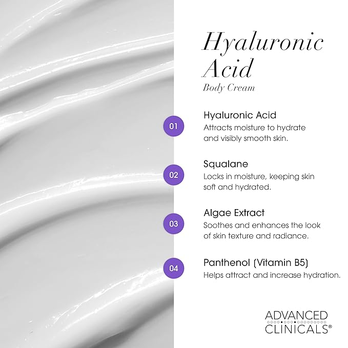 Advanced Clinicals Retinol Cream + Hyaluronic Acid Lotion Face & Body Skin Care. Anti Aging Dry Skin Rescue Creams Reduce Appearance Of Wrinkles, Fine Lines, & Sagging Skin, 16 Oz (Pack of 2)-GlimoraGlow