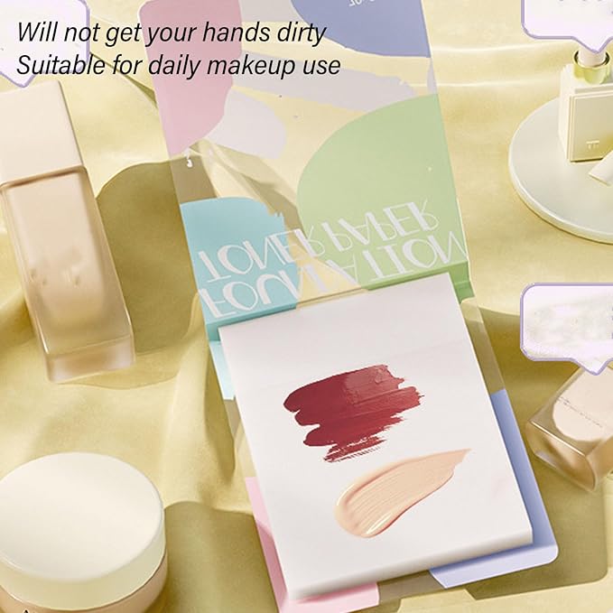 200 Sheets Nail Art Cosmetic Palette Paper Disposable Nail Art Palette Paper Mix Colors for Daily Use-GlimoraGlow