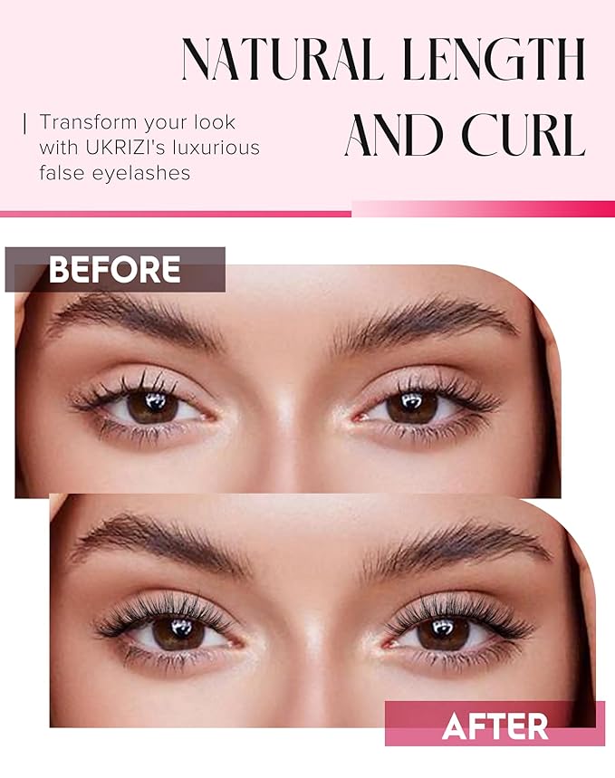 Natural Lashes Mink Natural Eyelashes False Eyelashes Natural Look False Lashes Wispy Eye Lashes Cat Eyelashes Fake Lashes KD01-GlimoraGlow