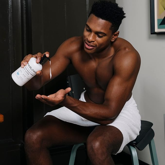 MARLOWE. No. 002 Body Lotion 16 oz Pump, Original, Revitalizing Dry Skin Lotion with Aloe Vera & Amino Acids, Hydrates & Nourishes, Sage & Fir Scent-GlimoraGlow