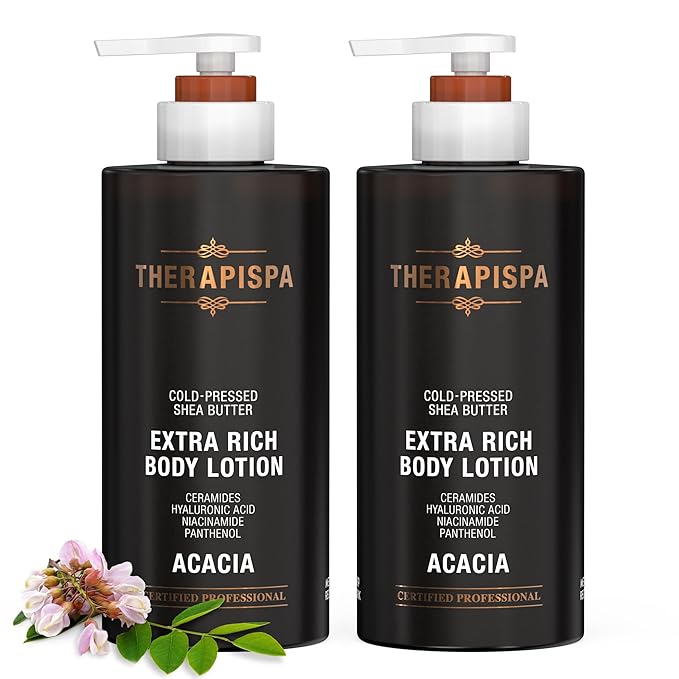 Scented Body Lotion for Women – Deep Hydration & Nourishing Moisturizer with Shea Butter, Ceramides & Panthenol to Soften & Strengthen Extremely Dry Skin (Acacia, 17.0 fl oz)-GlimoraGlow