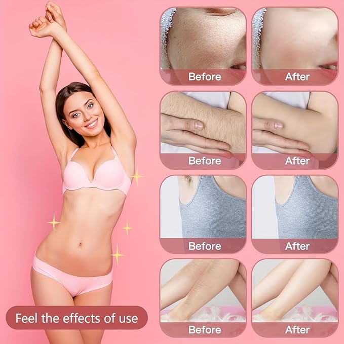 2025 Womens Shaver Dual-Head Bikini Trimmer for Women 2-in-1 Women's Body Shaver USB Charge Waterproof Painless Electric Razors for Silk Skin (Pink)-GlimoraGlow