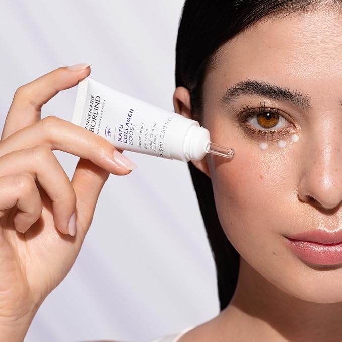 ANNEMARIE BÖRLIND - NATU COLLAGEN Eye Serum - firming, refreshing and radiant eye care, with botanical collagen and plant-based protein, under eye serum, 0.50 Fl. Oz.-GlimoraGlow