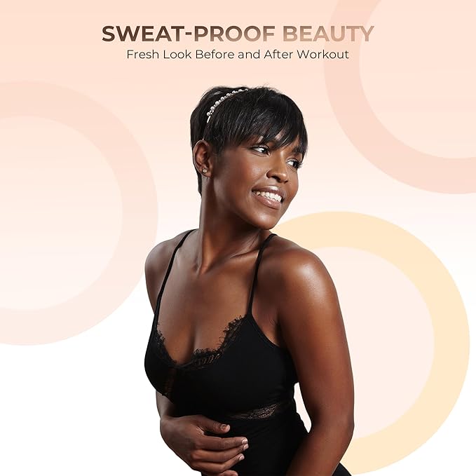 1 Pound EBONY Foundation Powder Refill By Sweet Face Minerals, Lightweight Mineral Loose Makeup Powder with SPF 20, Full Coverage Flawless Finish, Talc-free, Cruelty-Free, Refillable Pouch-GlimoraGlow