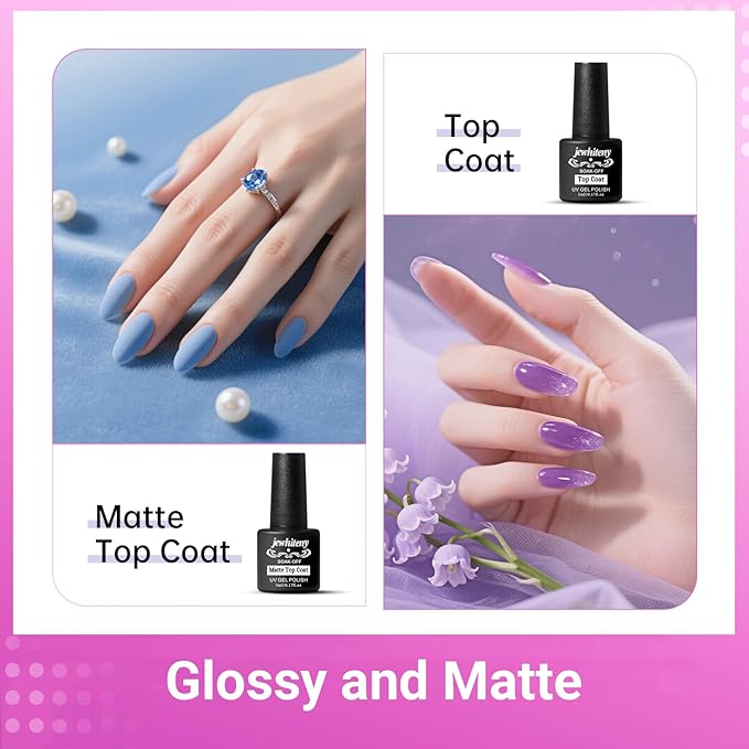 JEWHITENY Poly Gel Nail Kit 28 Colors Nude Gray Glitter with Nail Lamp Base Top Coats Builder Gel All-In-One Set Ideal for Designs DIY At Home Need U V Lamp Curing-GlimoraGlow