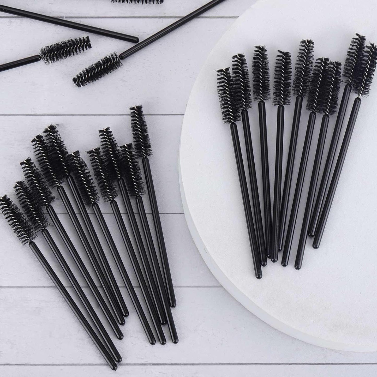 1000 Disposable Mascara Wands Eyelash Brushes Spoolies for Eyebrow Eye Lash Extension Black-GlimoraGlow