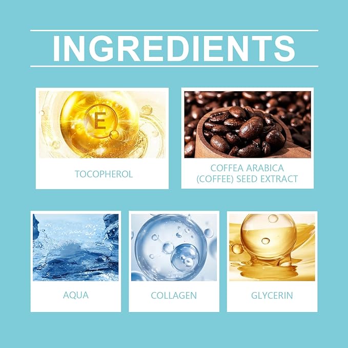 Instant Firm Eye Tightening Cream with Caffeine & Collagen & Vitamin E, Instant Firming Eye Cream, Eye Tightener Cream Travel Size 1 Fl Oz-GlimoraGlow