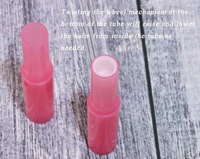 0.14oz Empty Flavored Lip Balm Container Tubes Plastic Homemade Moisturizing Lip Stick with Caps Bulk Fit for Women Adult DIY Making Supplies, 25 Count (Red)-GlimoraGlow
