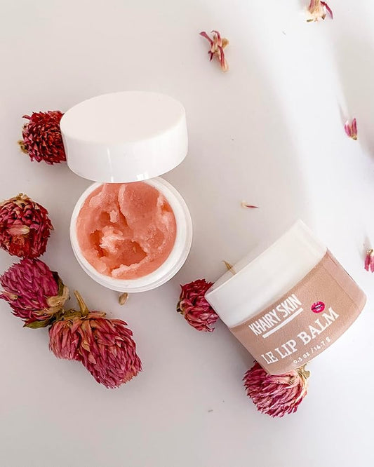 100% Natural Lip Balm and Lip Scrub Duo - Intensive Lip Care Therapy for Dry and Chapped Lips - Made with Cranberry Butter - 100% Vegan-GlimoraGlow