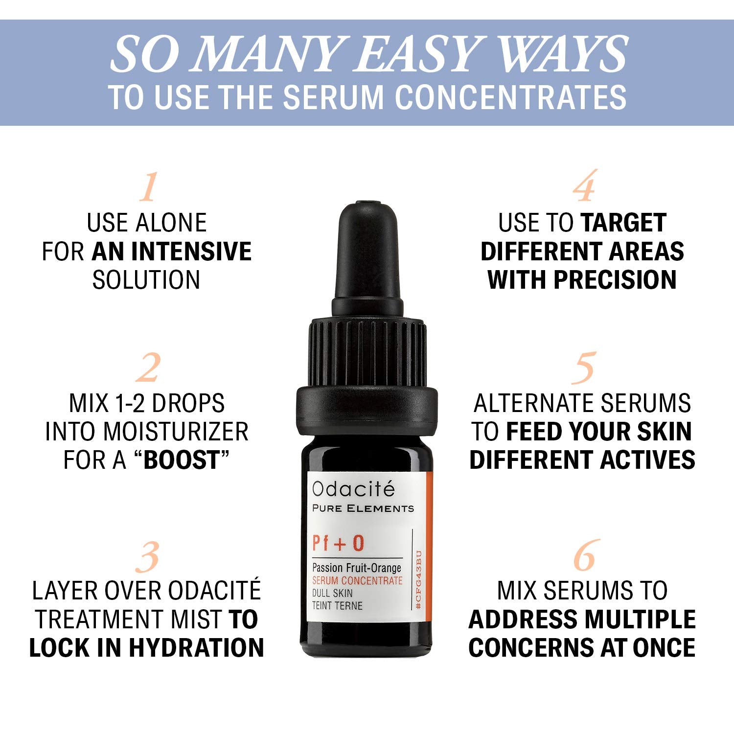 Odacité Hydrating Serum Concentrate with Passion Fruit & Orange - Face Serum Revitalizes & Illuminates the Appearance of Dull Skin for Radiance & Glow - Firms & Tones Skin - 0.17 fl. Oz.-GlimoraGlow