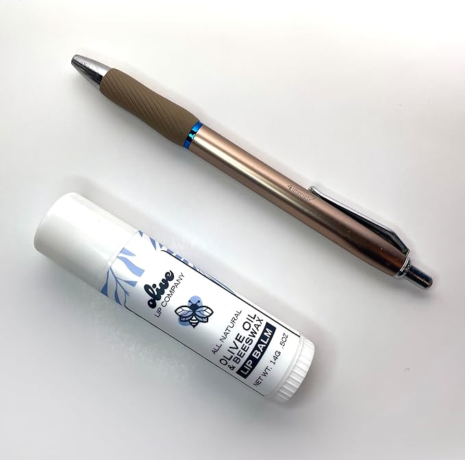 Hydrating Beeswax Lip Balm with Natural Olive Oil and Mango Butter, 0.5 oz. Tube, Clear Long Lasting Moisturizer for Dry, Cracked, Chapped Lips, Hydrating Skincare for Women, Men, Kids-GlimoraGlow