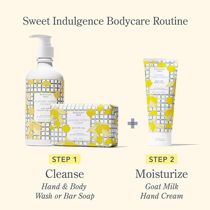 Beekman 1802 Almond Honey Cookie Goat Milk Body Lotion - Scented - 12.5 oz - Hydrating & Deeply Moisturizing - With Shea Butter & Jojoba Seed Oil - Good for Sensitive Skin - Cruelty Free-GlimoraGlow