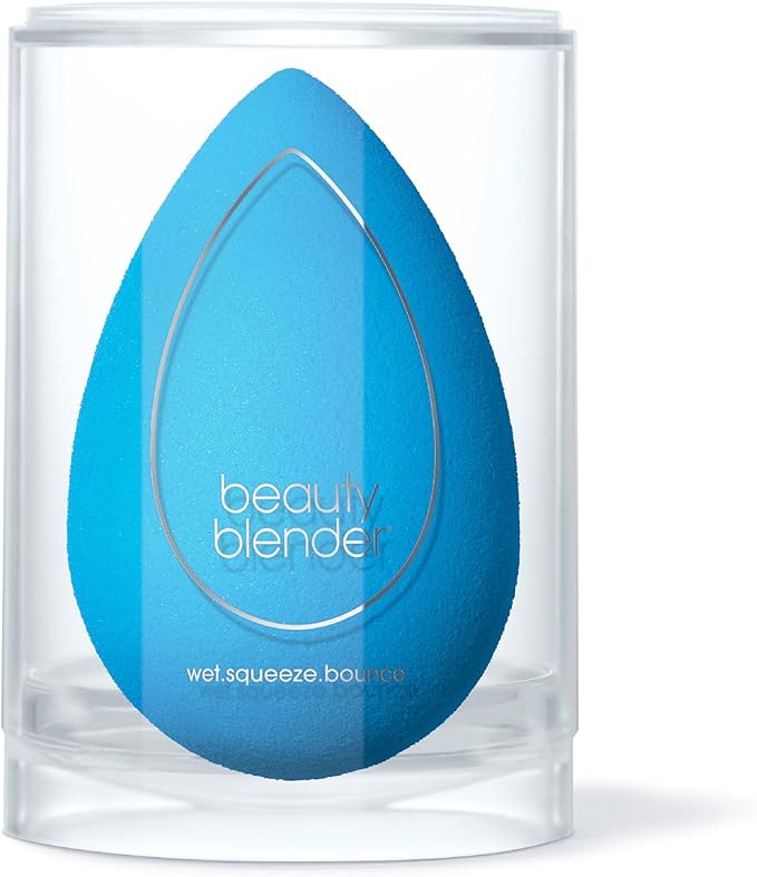 Beautyblender® | Topaz Sky Beauty Blender Makeup Sponge, Super-Soft Foam Easily Blends Foundations, Powders & Creams, Made in USA, Reusable, Washable, Streak Free Application, Vegan, Cruelty Free-GlimoraGlow