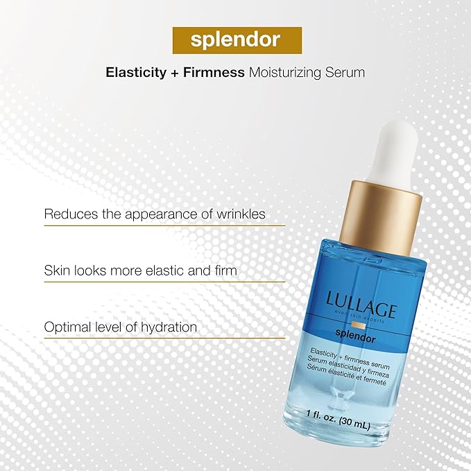 LULLAGE Splendor Elasticity & Firmness Moisturizing Face Serum for Women - Fast Absorbing Day & Night Hydrating Serum with Oxygen & Marine Collagen - 1 Fl. Oz Bottle-GlimoraGlow