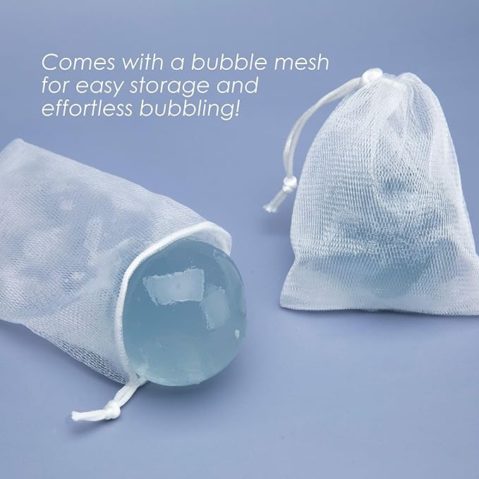 Be Bare Jelly Ball Cleanser, Daily Face Wash Korean Skin Care Cleanser Ball for Dry Skin with Allantoin for Protection, AHA &BHA for Exfoliation and Hydration- Peachy Pink (1.41oz)-GlimoraGlow