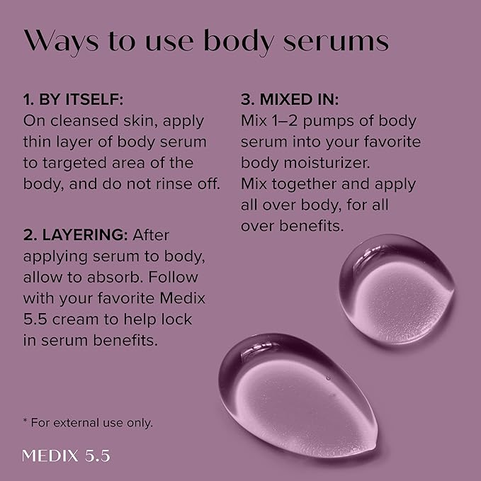 MEDIX Anti Aging Skin Care 3PC Set | Retinol Body Cream + Exfoliating AHA Glycolic Acid Foaming Face & Body Wash + Vitamin F Booster Serum, Wash + Treat + Hydrate Skincare Set-GlimoraGlow