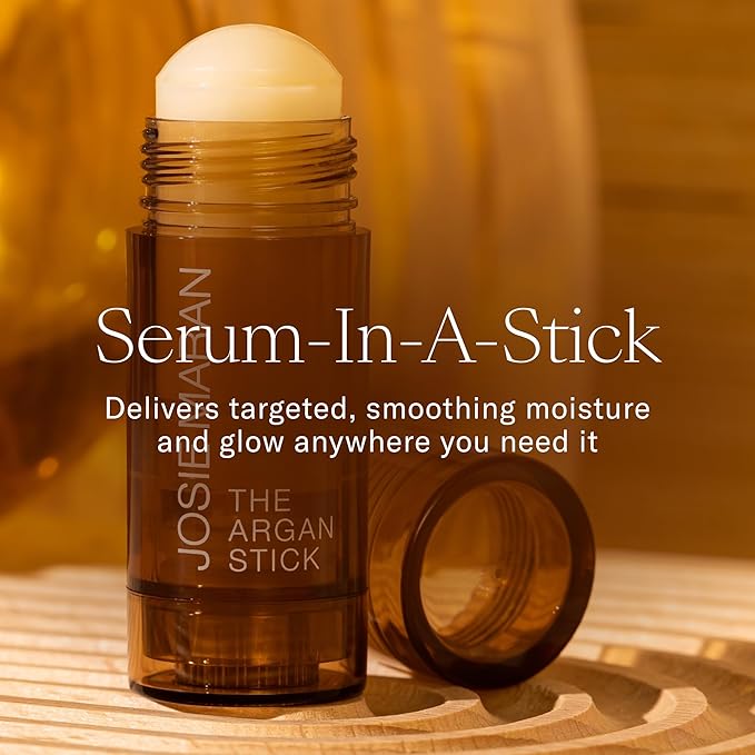 Josie Maran Argan Oil Moisture Stick - Travel Size Under Eye Balm & Face Balm to Restore Skin with Antioxidants & Essential Fatty Acids for a Healthy, Radiant Glow - Vegan & Cruelty-Free (0.35 Oz)-GlimoraGlow