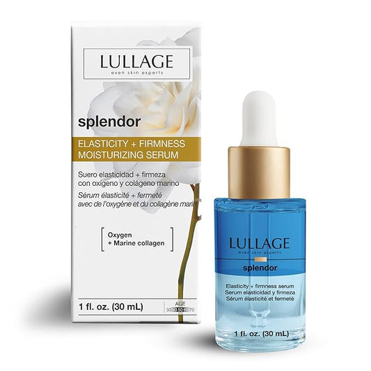 LULLAGE Splendor Elasticity & Firmness Moisturizing Face Serum for Women - Fast Absorbing Day & Night Hydrating Serum with Oxygen & Marine Collagen - 1 Fl. Oz Bottle-GlimoraGlow