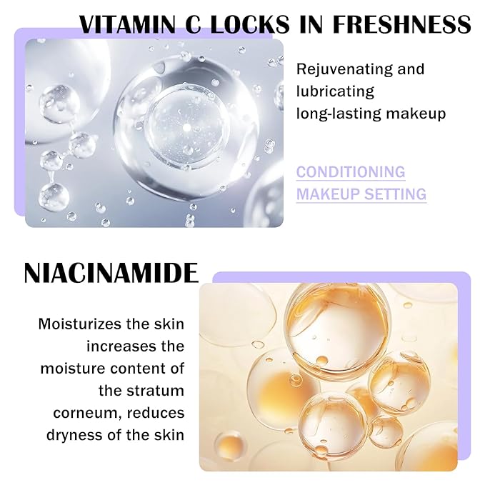 2PCS Makeup Setting Spray for Face,Waterproof Setting Spray for Makeup,Long Lasting Oil Control Finishing Holding Face Mist,Refreshing Hydrating Glossy and Matte Fixing Facial Mist Make Up Set A1-GlimoraGlow