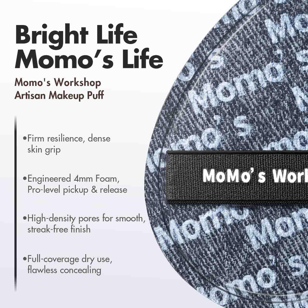 Black Denim Makeup Sponges,Blender Sponges for Foundation & Concealer, Non-Absorbent Rubycell, Large Beauty Sponge,Makeup on Details Targeted, Travel Friendly & Reusable,2pcs-GlimoraGlow