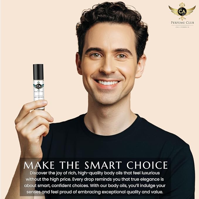 CA Perfume Club Impression of Mr. Savage Elixir For Men Body Oil Dupes Fragrance Roll-On 0.33 Fl Oz/10ml-X1-GlimoraGlow