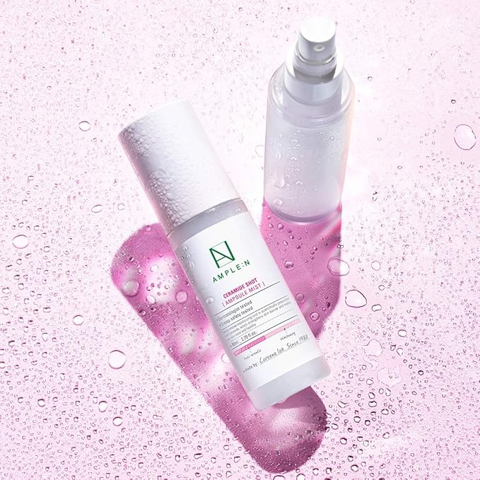 CORÉANA AMPLE:N Ceramide Shot Ampoule Mist - Hydrating Face Spray to Strengthen Skin Barrier – Moisturizing and Skin Repairing Face Ampoule Mist to Restore Vitality, 2.7 fl.oz.-GlimoraGlow