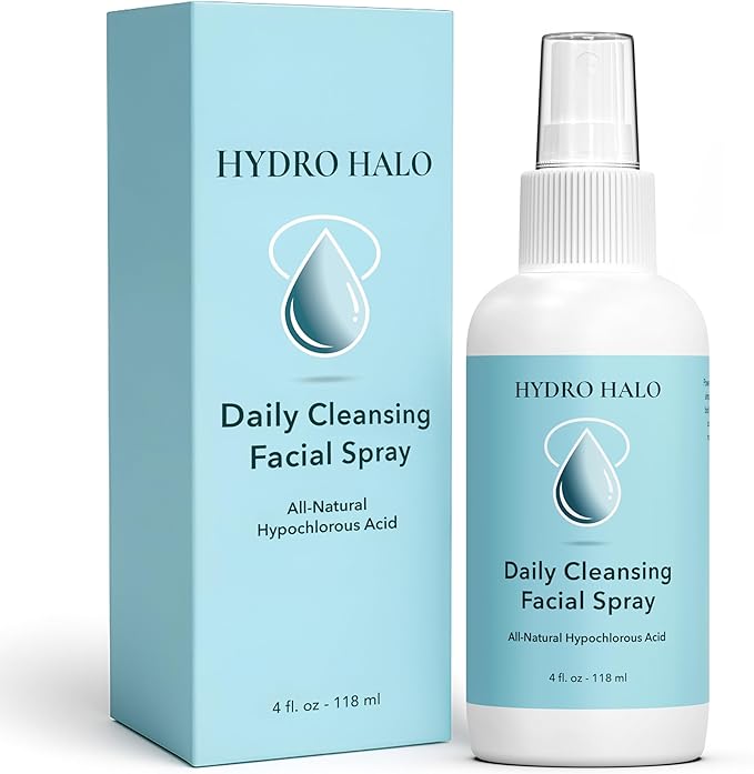 Hypochlorous Acid Spray for Face 4oz – Pure Hypochlorous Acid Spray Cleaner, Daily Cleansing Facial, pH Balanced, Plant Based, No Alcohol, USA Made-GlimoraGlow