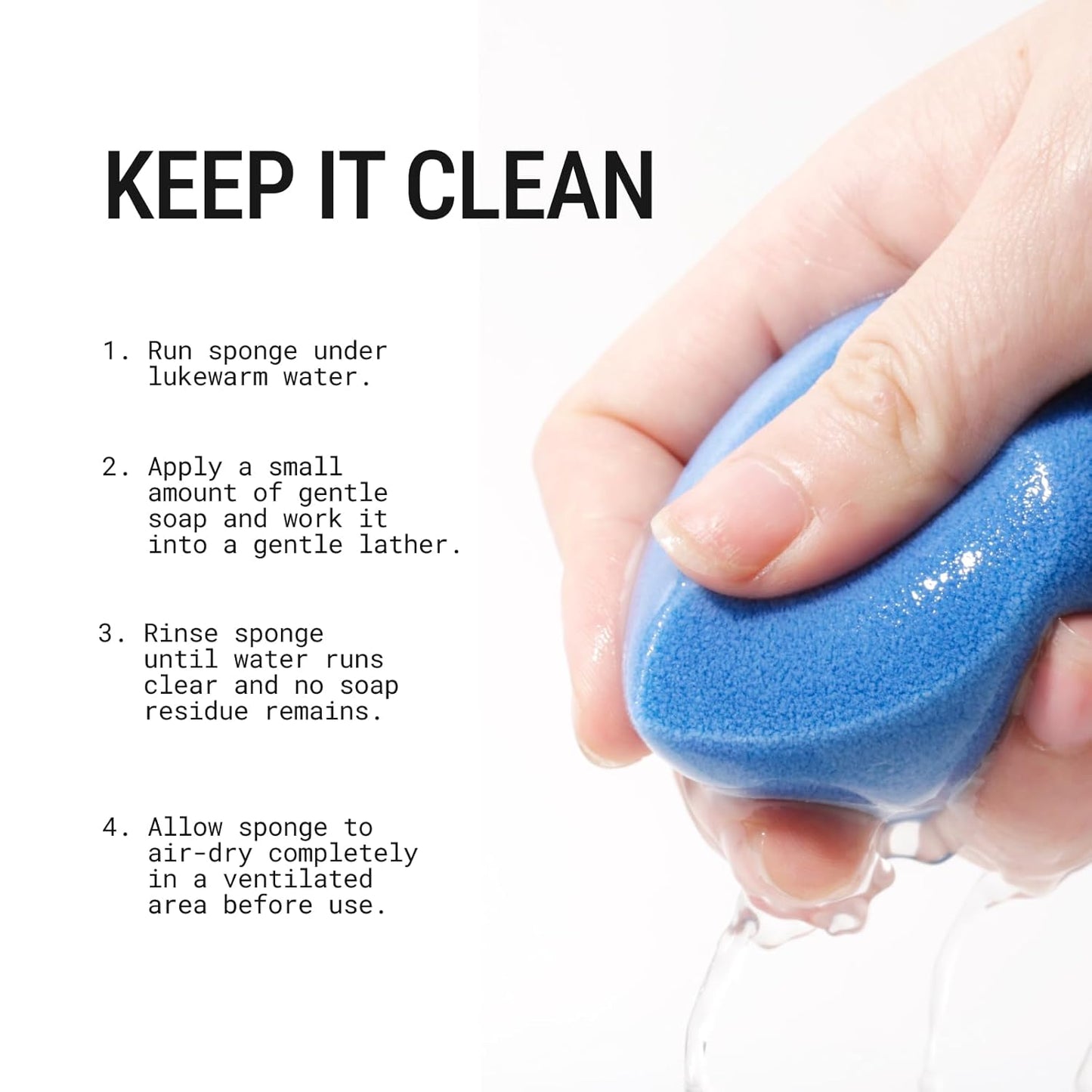 JUNO & Co. Microfiber Makeup Sponge, Dual Layer Technology for Full Coverage Flawless Makeup Blender for Foundation, Powder and Cream (2-Piece Color Duo: Blue and Green)-GlimoraGlow