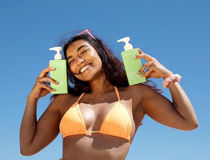 MEDIX 5.5 Coconut Oil Lotion W/ Manuka Honey Cream Skin Care Face Moisturizer & Body Cream | Firming Coconut Oil For Skin Minimizes Look Of Dry Skin, Cellulite, Stretch Marks, & Wrinkles, 2-Pack-GlimoraGlow