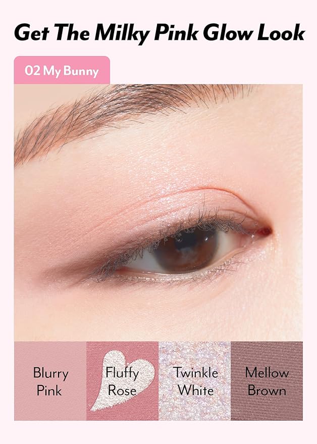 I'M MEME Wonder Soft Layer Palette - 7 Shades | Portable Size, Versatile, Blendable, Neutral Colors with Soft Texture, 02 My Bunny, 0.23 Oz-GlimoraGlow