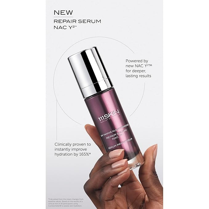 111Skin Repair Serum NAC Y2 | Reduces Redness & Fights Free Radicals| Reinforces Skin Barrier | Combats Early Signs of Aging (1 fl oz)-GlimoraGlow