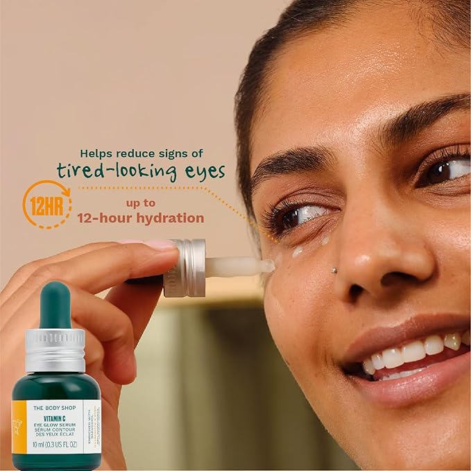 The Body Shop Vitamin C Eye Glow Serum - Illuminating And Brightening For Eye - 0.3 Fl Oz-GlimoraGlow